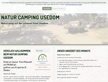 Tablet Screenshot of natur-camping-usedom.de